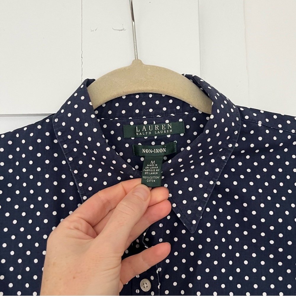 Ralph Lauren polka dot button-up